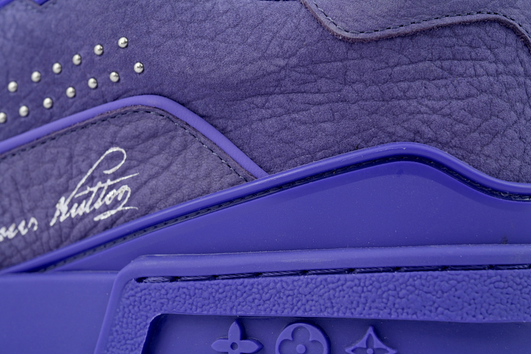 FC God Batch Louis Vuitton Trainer Purple Rivet