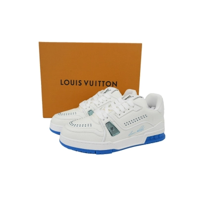 FC God Batch LOUIS VUITTON Trainer Sea BGlue Rivet 02