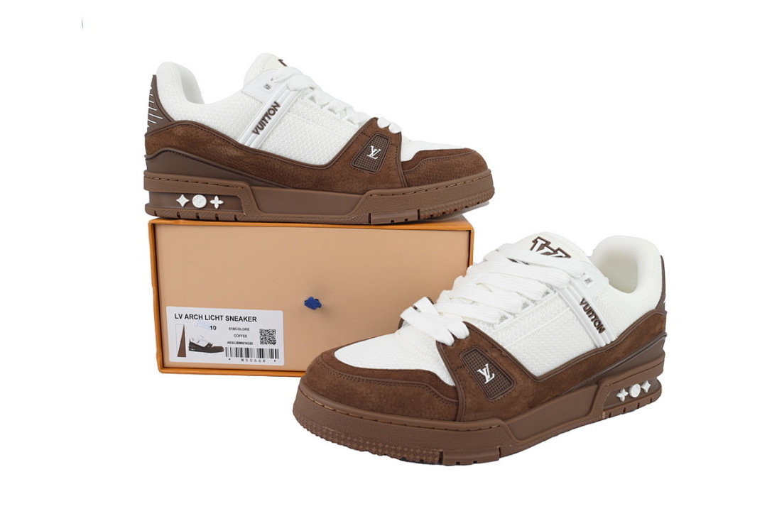 FC God Batch Louis Vuitton Trainer White Brown 