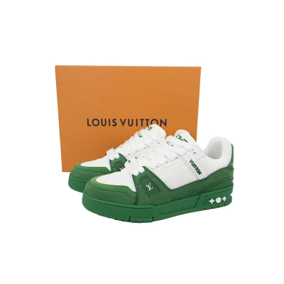 FC God Batch LOUIS VUITTON Trainer White Green 02