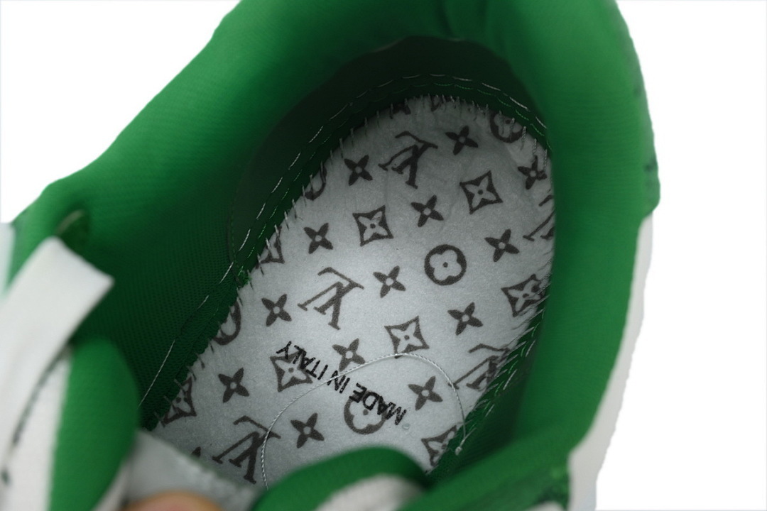  FC God Batch LOUIS VUITTON Trainer  Green Denim Velcro Mesh