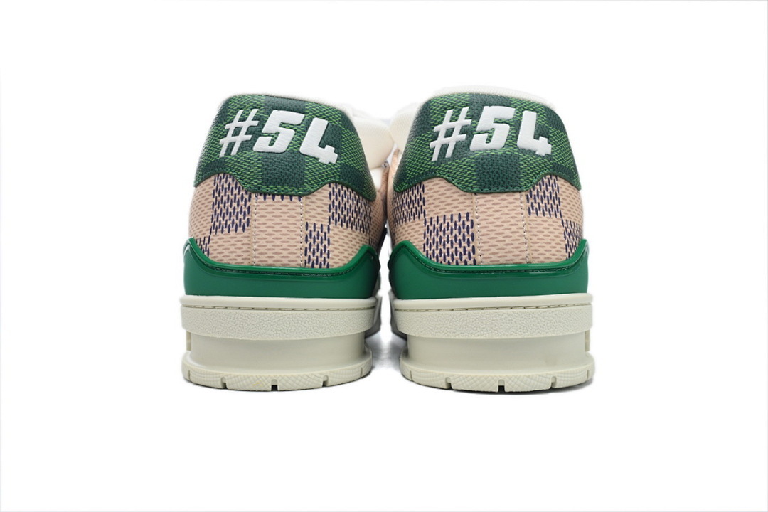 FC God Batch  Louis Vuitton Trainer Damier White Green 