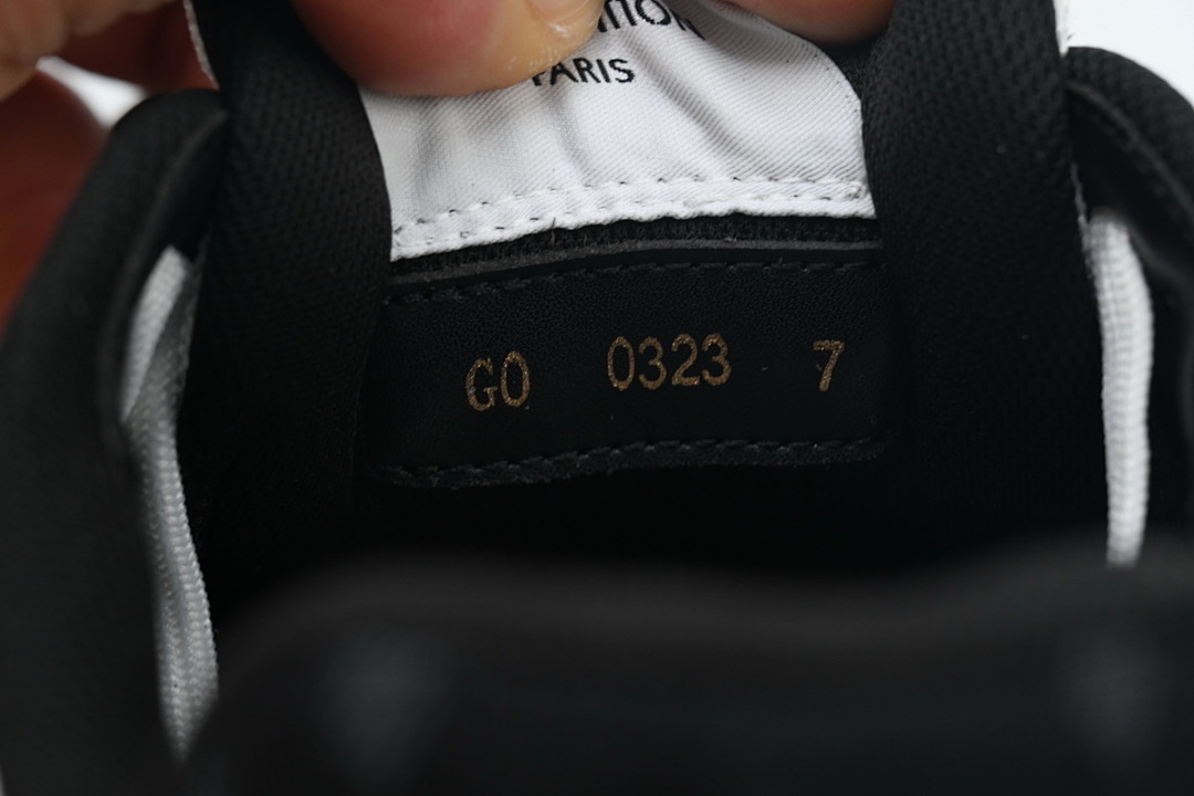 FC God Batch LOUIS VUITTON Trainer Black Denim Velcro Mesh