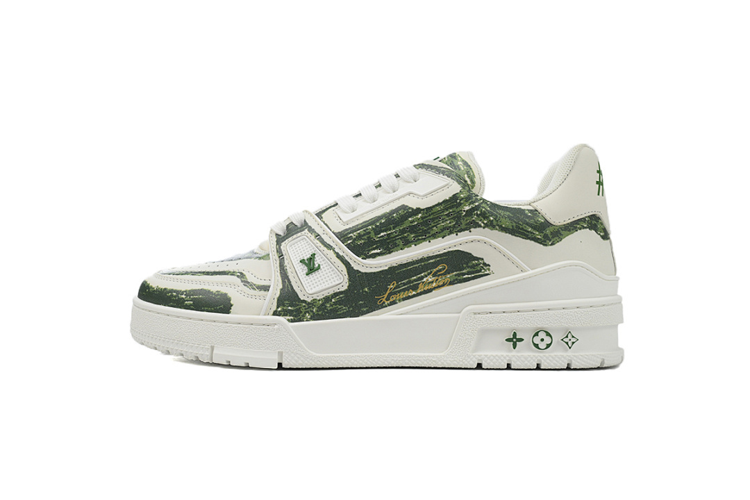 FC God Batch LOUIS VUITTON Trainer Green Graffiti 