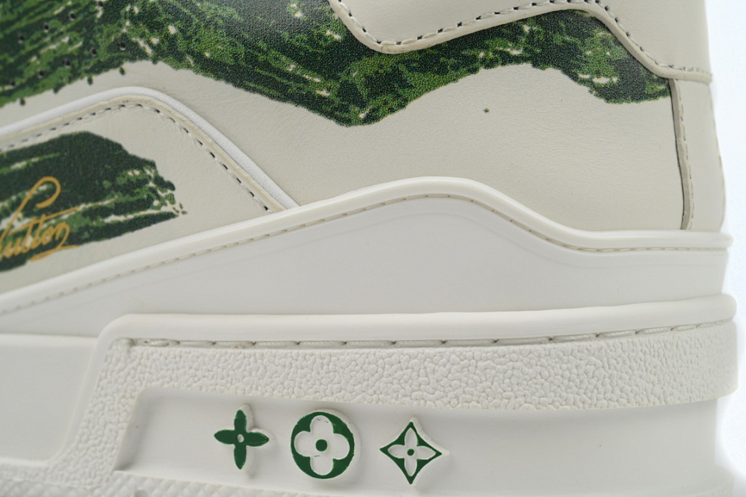 FC God Batch LOUIS VUITTON Trainer Green Graffiti 