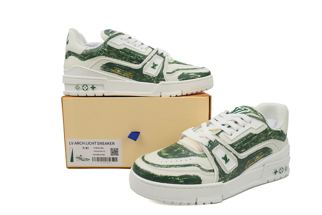 FC God Batch LOUIS VUITTON Trainer Green Graffiti 