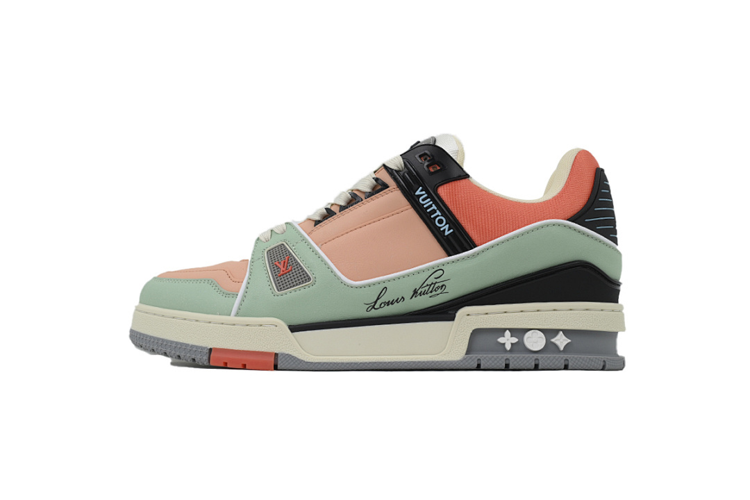 FC God Batch LOUIS VUITTON Trainer Orange  Color Block
