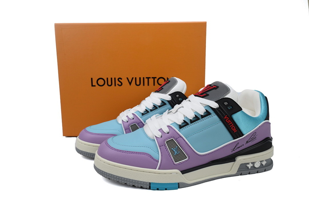 FC God Batch  Louis Vuitton Trainer Blue Purple 1
