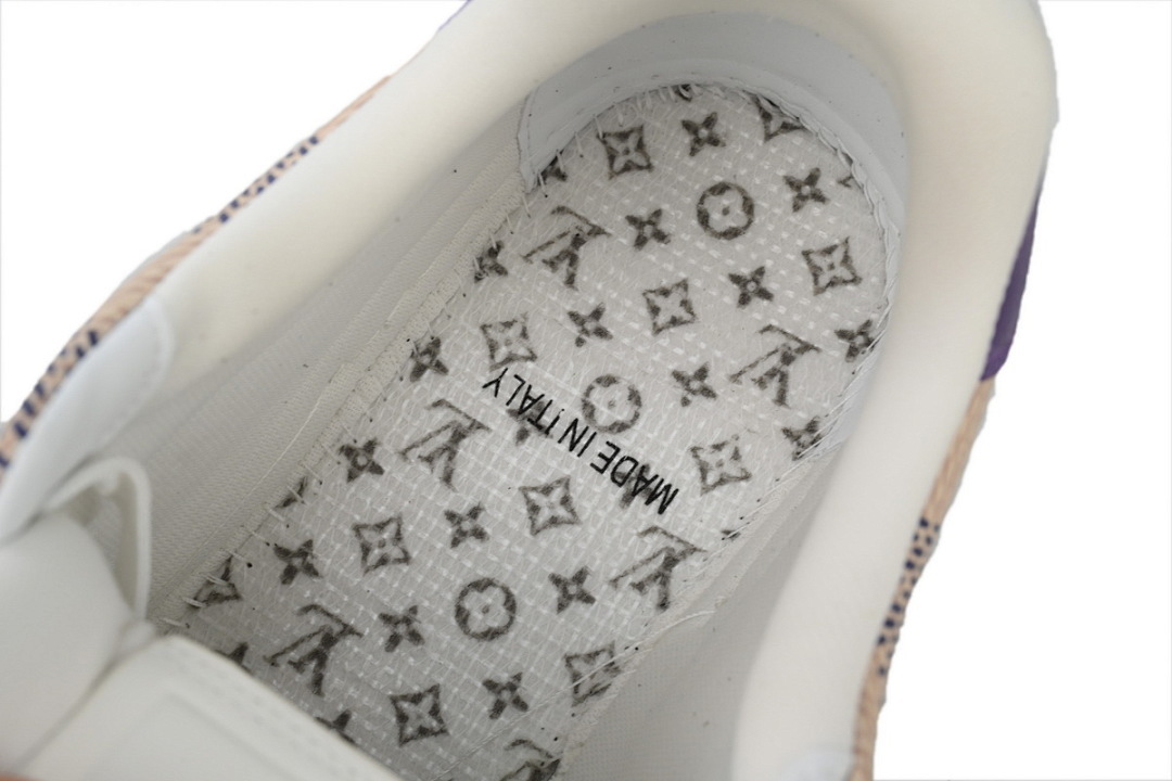 FC God Batch  Louis Vuitton Trainer Damier White Purple