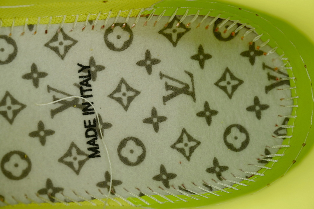 FC God Batch  Louis Vuitton Trainer Embossed Yellow Brown