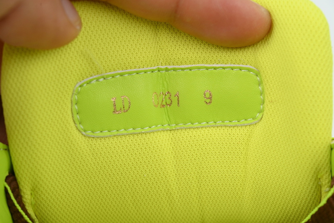 FC God Batch  Louis Vuitton Trainer Embossed Yellow Brown