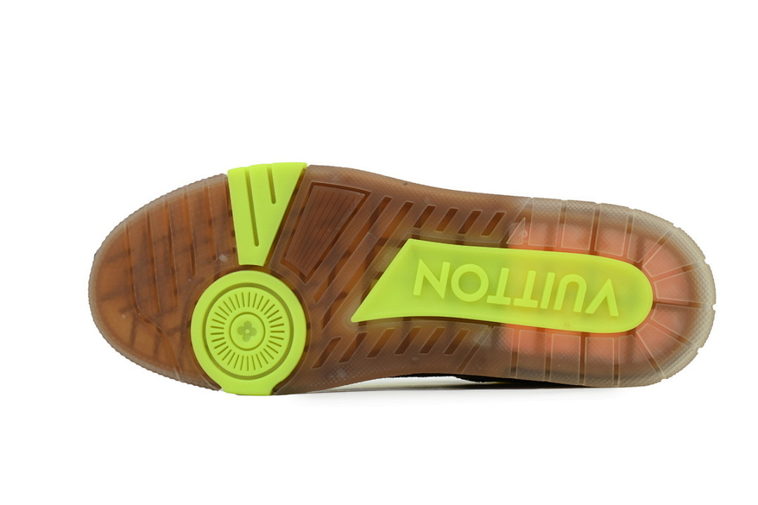 FC God Batch  Louis Vuitton Trainer Embossed Yellow Brown