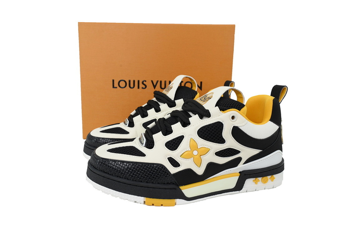 FC God Batch LOUIS VUITTON Skate White Black Yellow