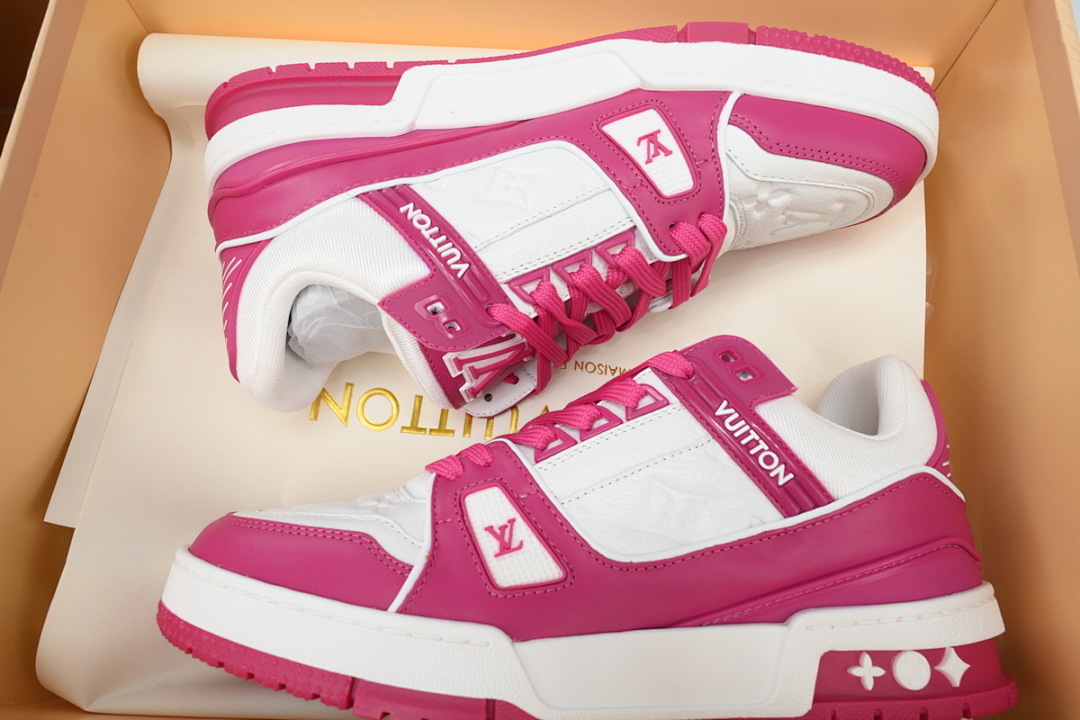 FC God Batch LOUIS VUITTON Trainer  Rose Red 
