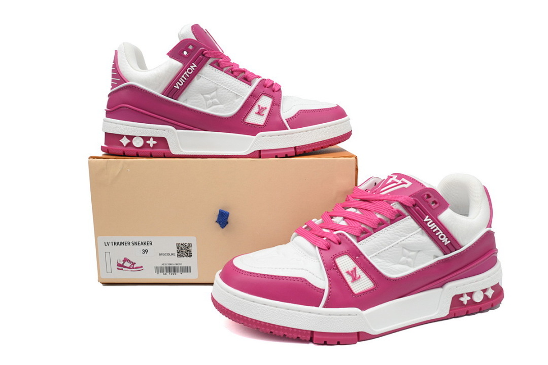 FC God Batch LOUIS VUITTON Trainer  Rose Red 