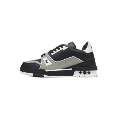 FC God Batch LOUIS VUITTON Trainer Black Gray White 01