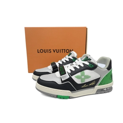 FC God Batch LOUIS VUITTON Trainer Black Green  Mesh 02