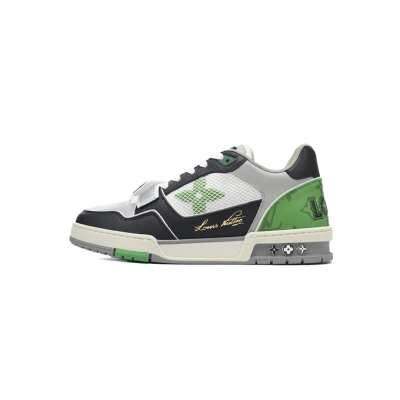 FC God Batch LOUIS VUITTON Trainer Black Green  Mesh 01