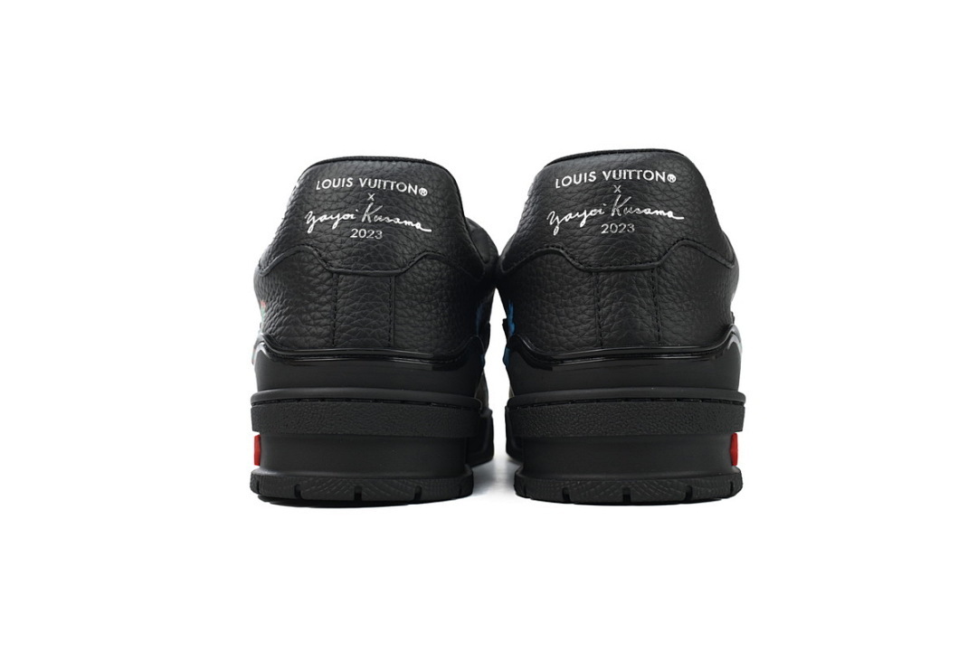 FC God Batch LOUIS VUITTON Trainer Black Yayoi Kusama x