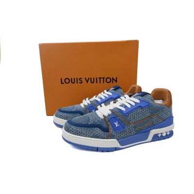 FC God Batch LOUIS VUITTON Trainer Blue 1 02