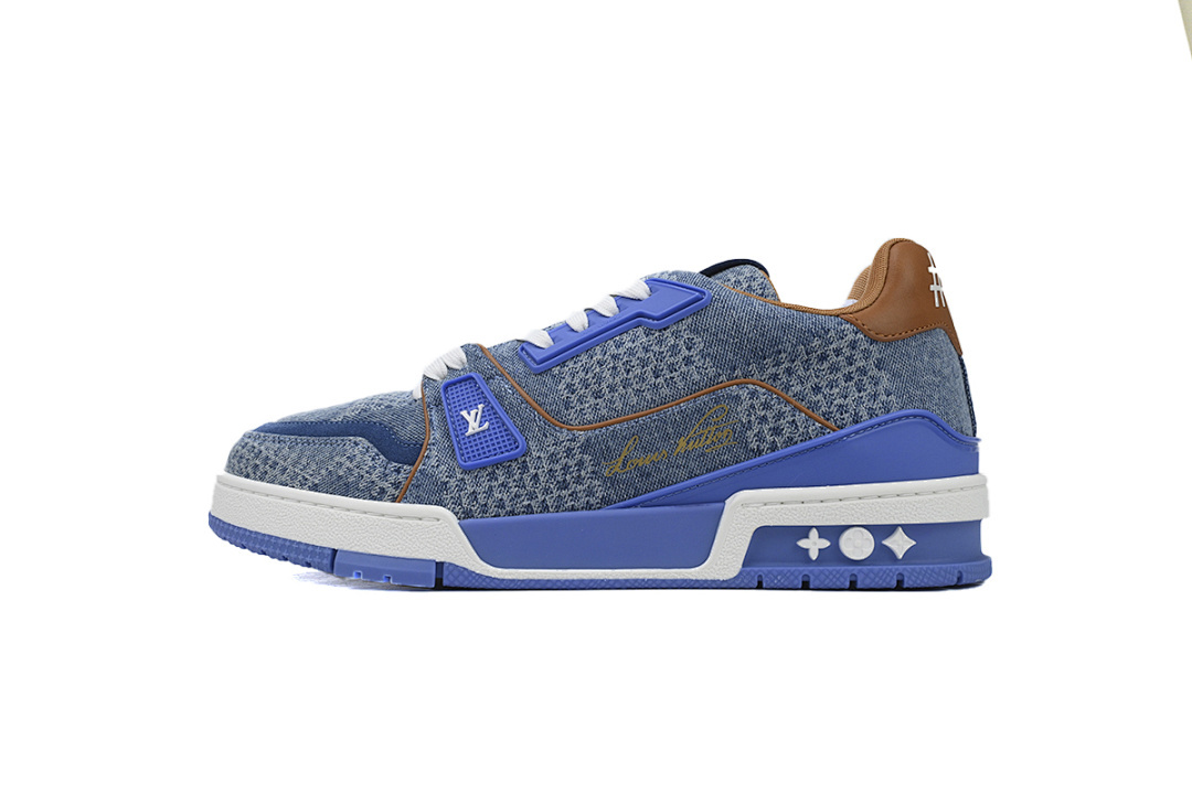FC God Batch LOUIS VUITTON Trainer Blue 1