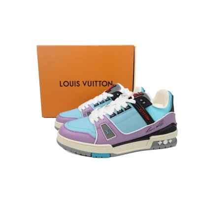 FC God Batch LOUIS VUITTON Trainer Blue Purple 02