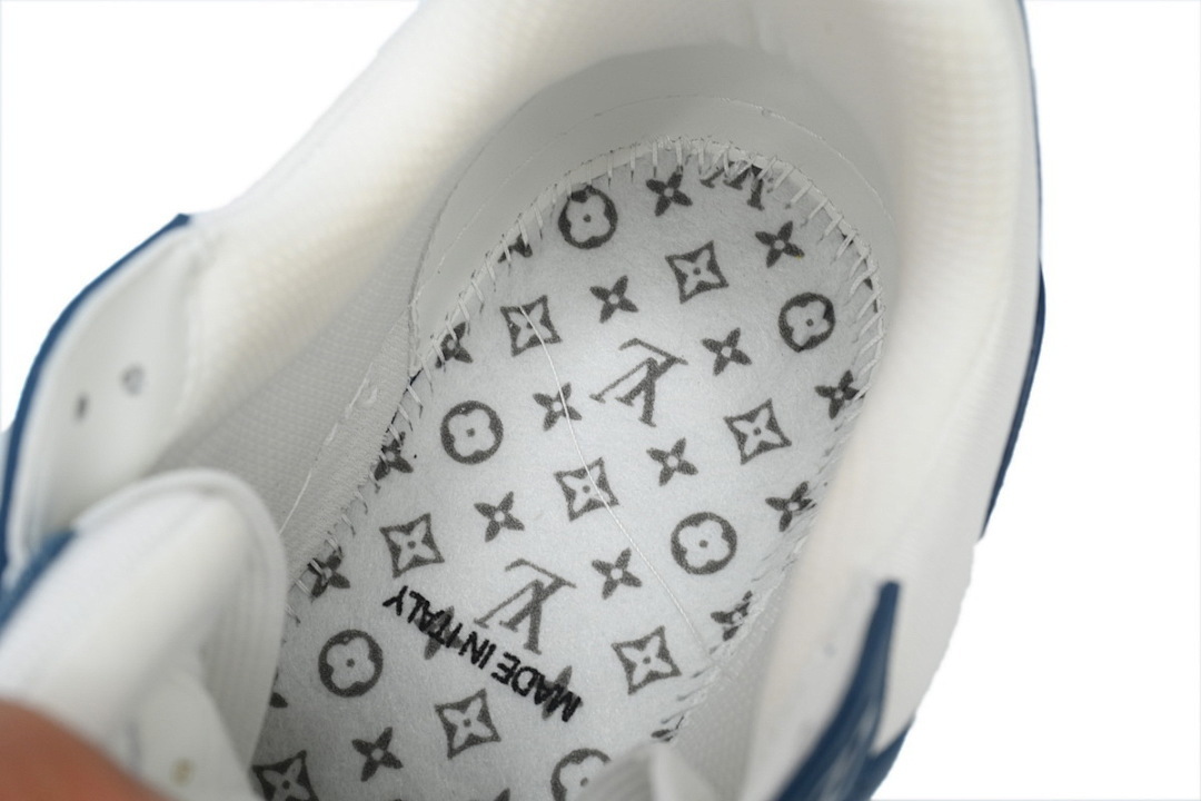 FC God Batch LOUIS VUITTON Trainer Blue Denim Patchworke