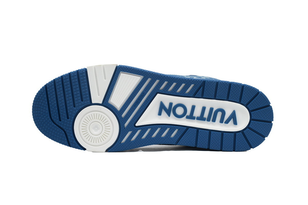 FC God Batch LOUIS VUITTON Trainer Blue Denim Patchworke