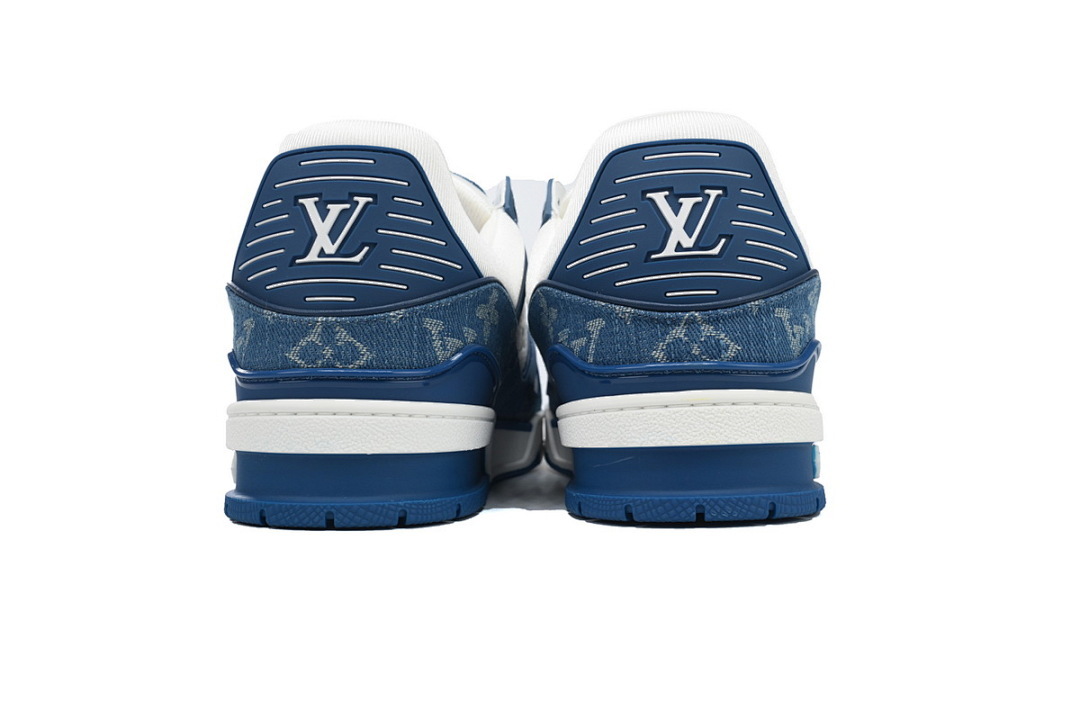 FC God Batch LOUIS VUITTON Trainer Blue Denim Patchworke