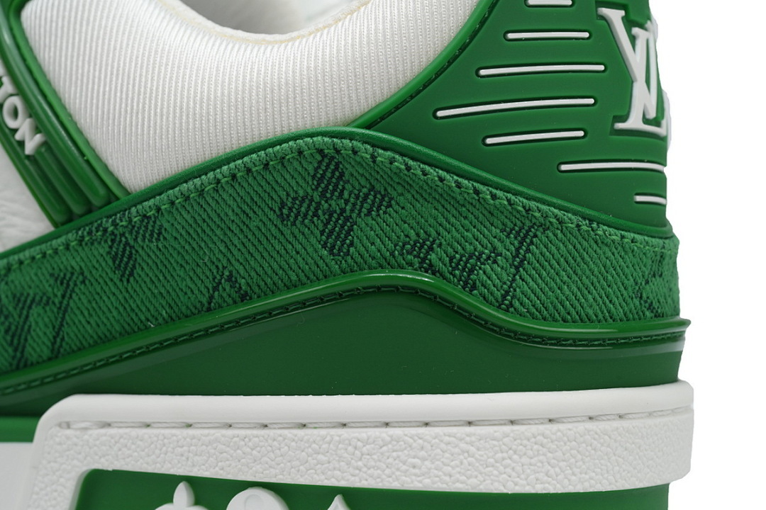 FC God Batch LOUIS VUITTON Trainer Green Denim Patchworke