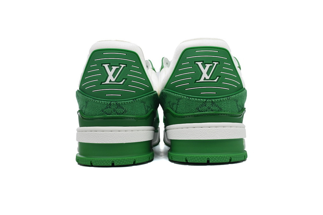 FC God Batch LOUIS VUITTON Trainer Green Denim Patchworke