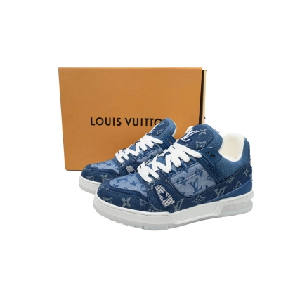 FC God Batch LOUIS VUITTON Trainer New Blue Denim 02