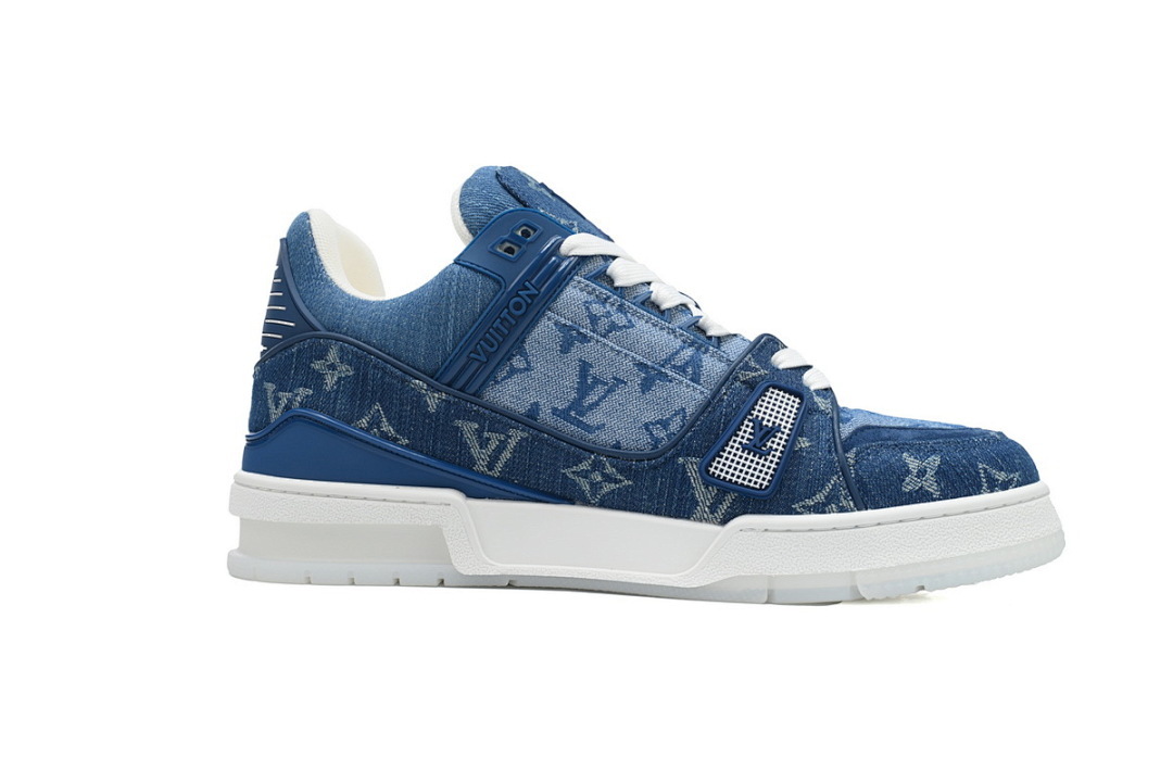 FC God Batch LOUIS VUITTON Trainer New Blue Denim