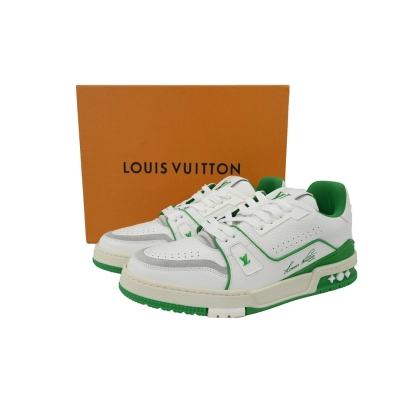 FC God Batch LOUIS VUITTON Trainer White Green . 02