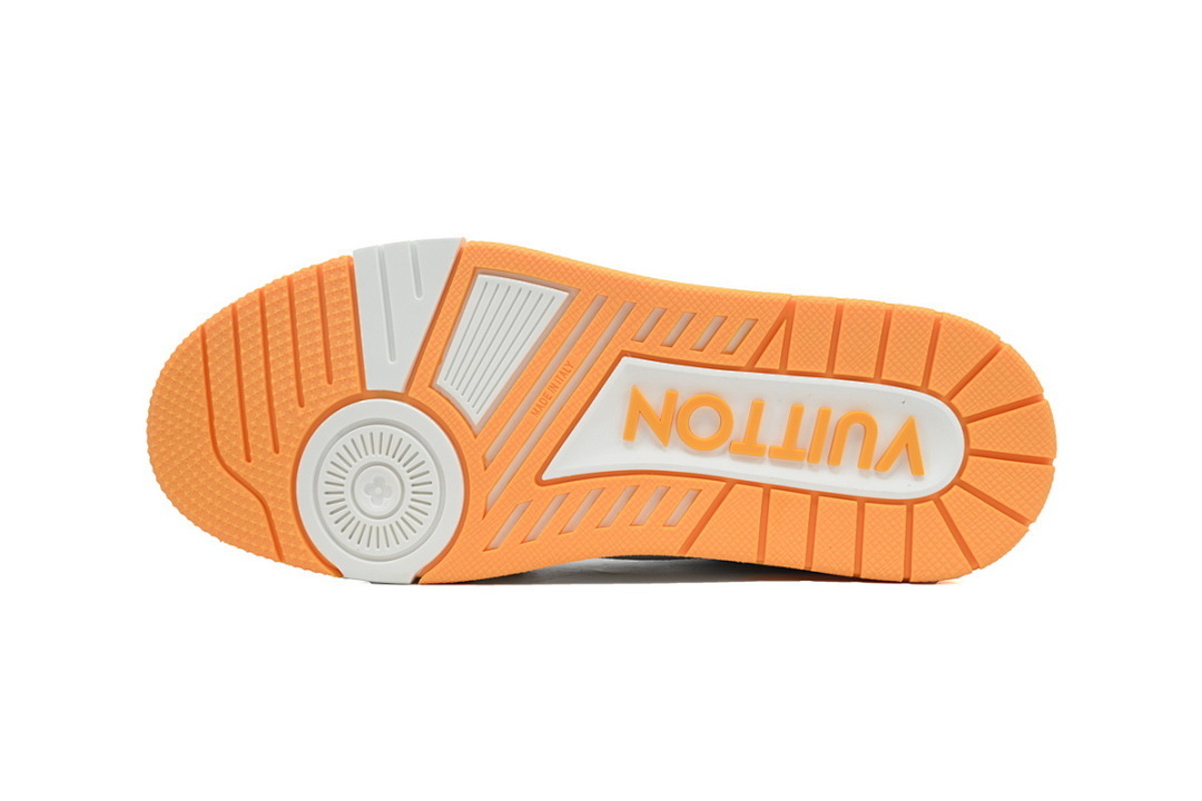 FC God Batch LOUIS VUITTON Trainer Yellow Denim Velcro Mesh