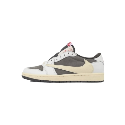 FC God Batch Travis Scott x Air Jordan 1 Low White Brown Barb DM7866-162  01