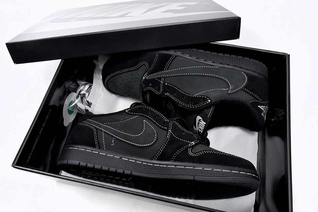 FC God Batch Air Jordan 1 Retro Low OG SP Travis Scott Black Phantom DM7866-001