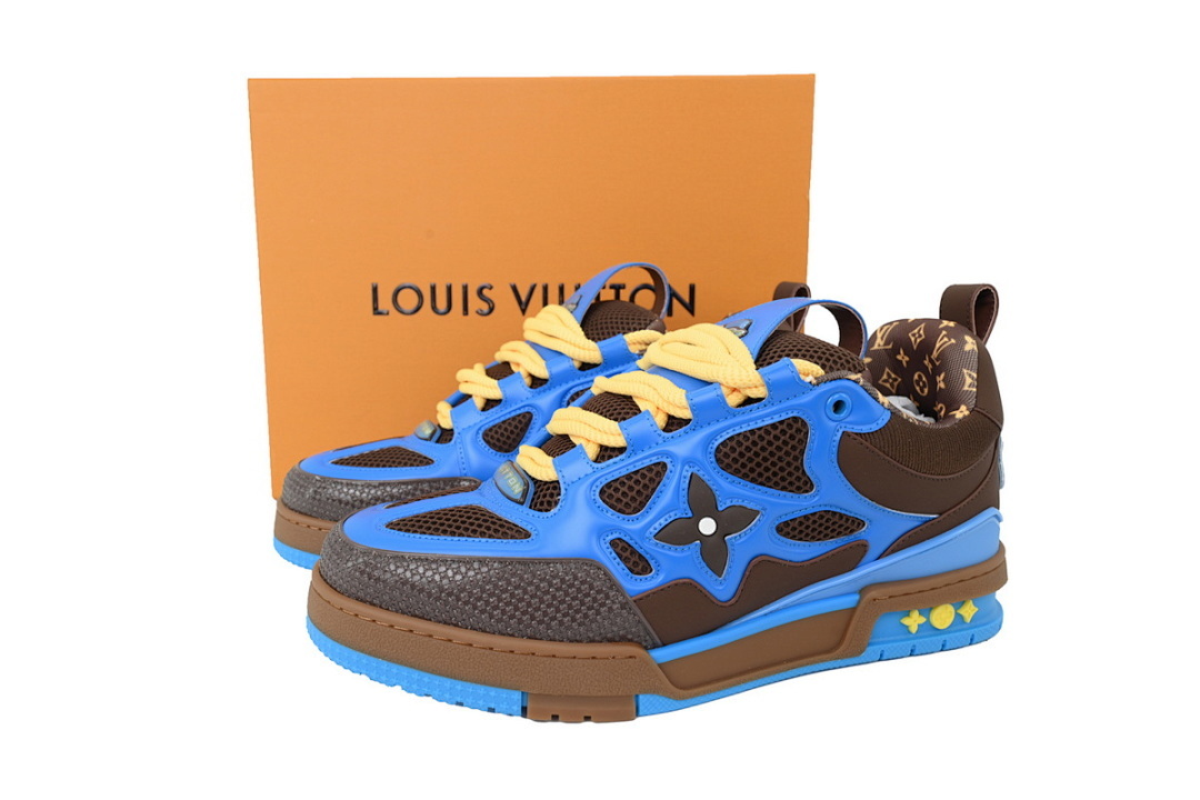 FC God Batch LOUIS VUITTON Skate Blue Coffee