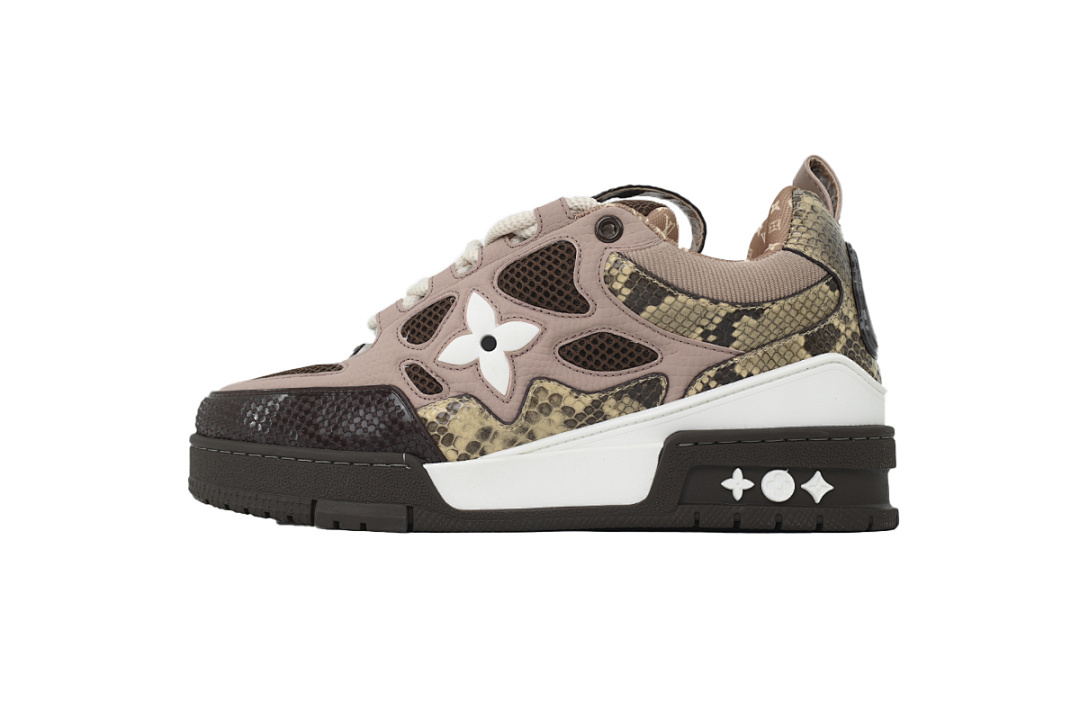 FC God Batch LOUIS VUITTON Skate  Khaki Colored Rhinestone