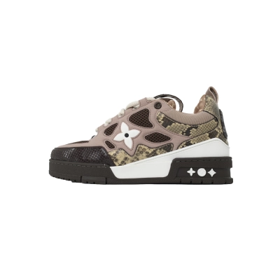 FC God Batch LOUIS VUITTON Skate  Khaki Colored Rhinestone 01
