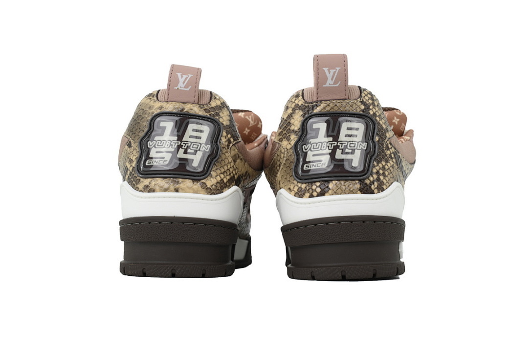 FC God Batch LOUIS VUITTON Skate  Khaki Colored Rhinestone