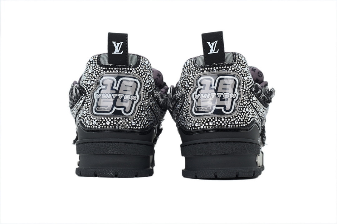 FC God Batch LOUIS VUITTON Skate Black water Diamond