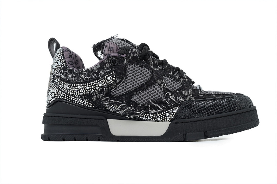 FC God Batch LOUIS VUITTON Skate Black water Diamond