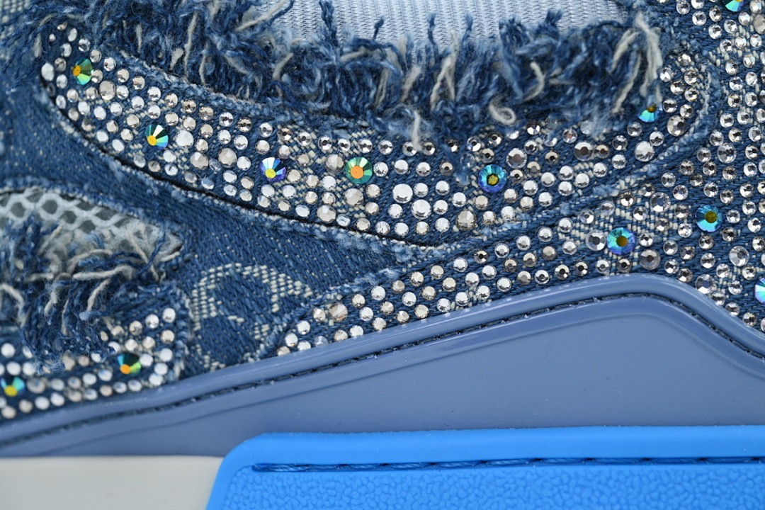 FC God Batch LOUIS VUITTON Skate Blue Water Diamond