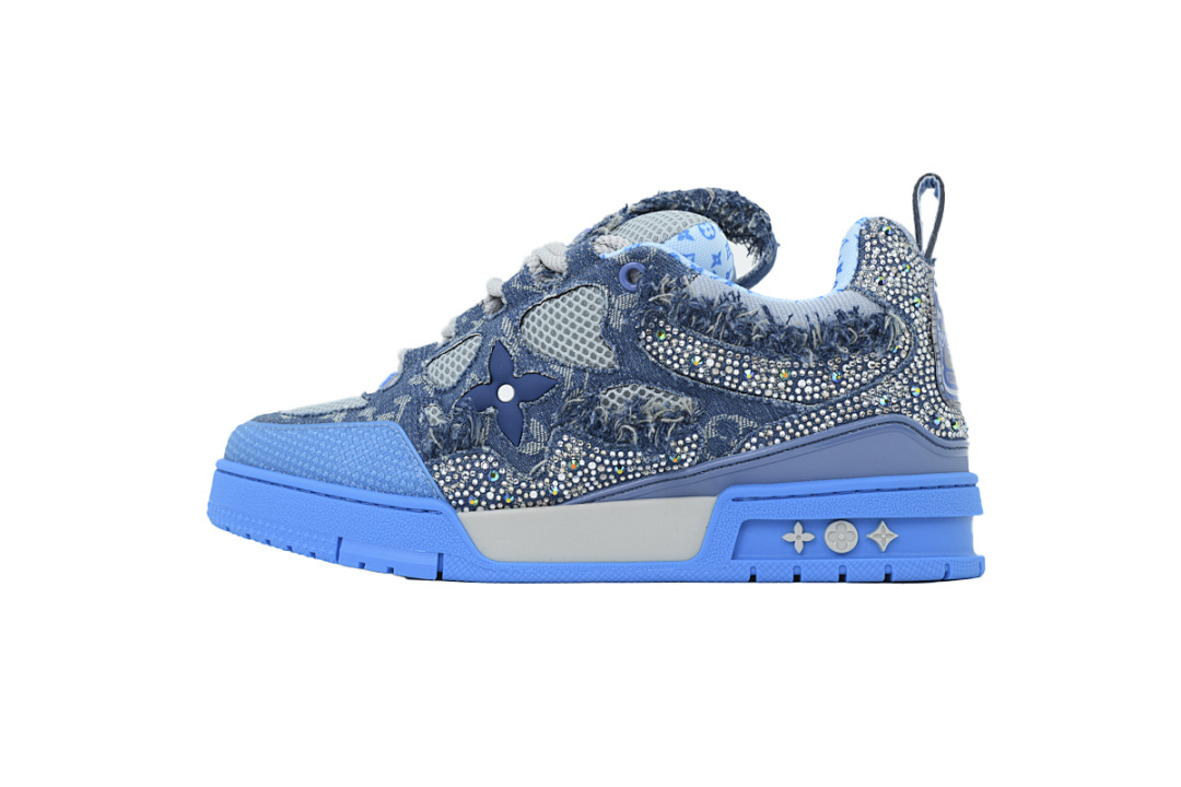 FC God Batch LOUIS VUITTON Skate Blue Water Diamond