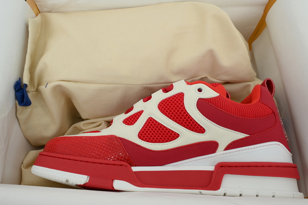 FC God Batch LOUIS VUITTON Skate White  Red