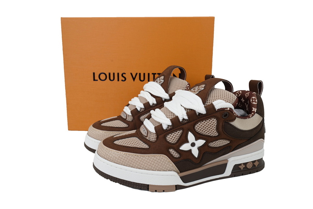 FC God Batch LOUIS VUITTON Skate White Brown