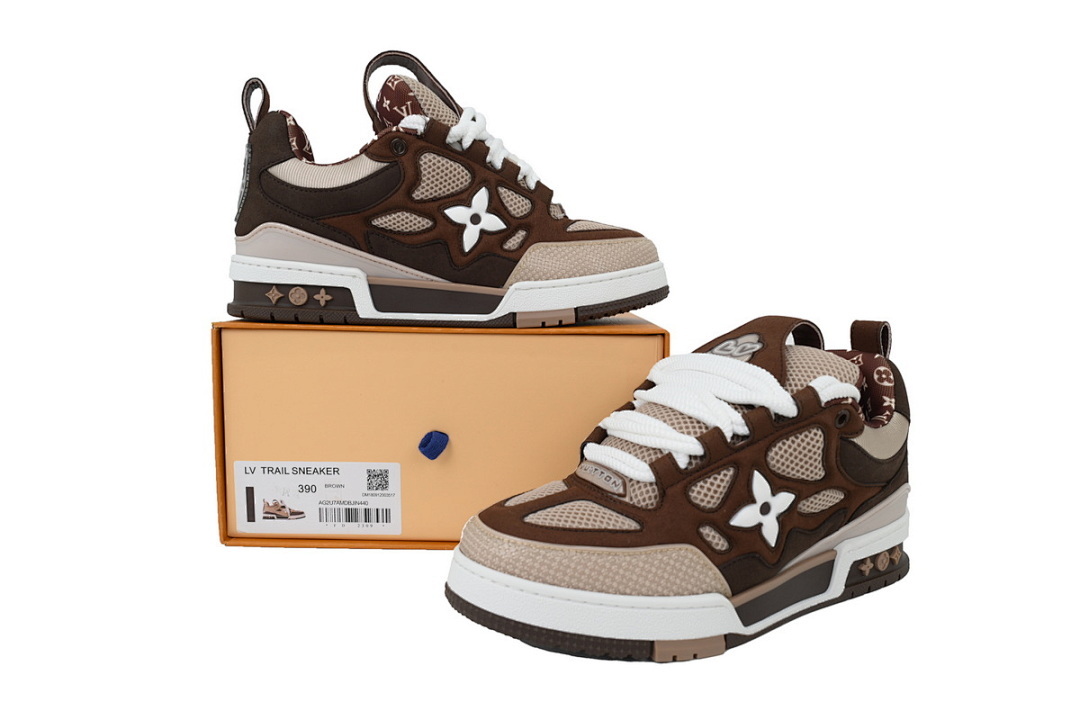 FC God Batch LOUIS VUITTON Skate White Brown