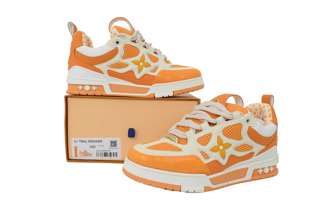 FC God Batch LOUIS VUITTON Skate White And Yellow