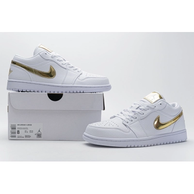  Air Jordan 1 Low White Metallic Gold CZ4776-100 02